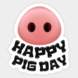 National Pig Day Sticker